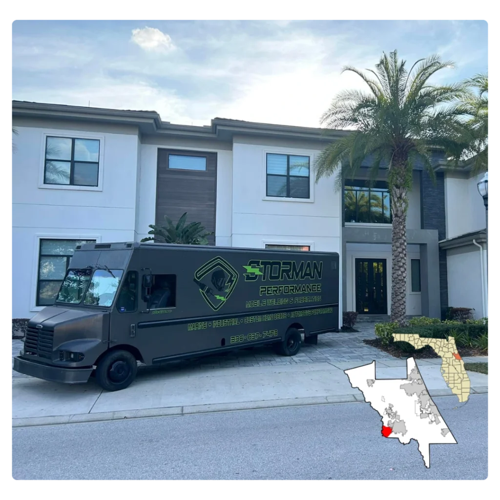 Our mobile welding truck in Debary, Florida.